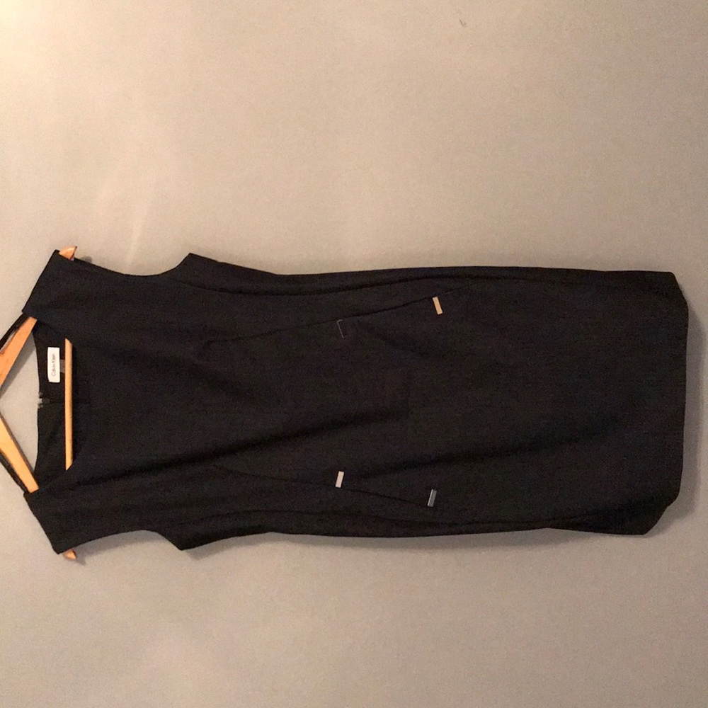 Calvin Klein dark blue cap sleeve dress